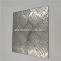 Hoja decorativa de aluminio en relieve